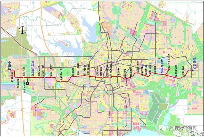 合肥地鐵6號線最新線路圖，城市脈絡的新延伸